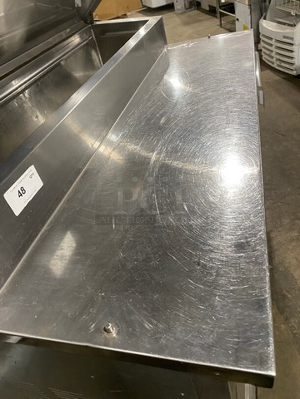 2010 Marsal Commercial Refrigerated Pizza Prep Table! With Single Door Storage Space! With 2 Drawers Underneath! All Stainless Steel! On Casters! Model: BM64 SN: 1319 115V 60Hz 1 Phase - Image 9 of 11
