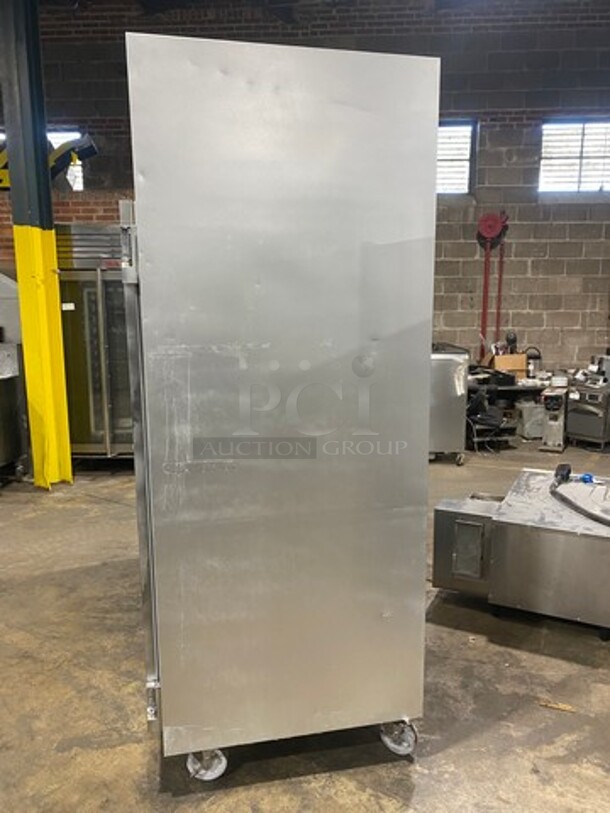 COOL! Traulsen Commercial 3 Door Reach In Freezer! With Poly Coated Racks! All Stainless Steel! On Casters! Model: G31310 SN: T15127L15 208/230V - Image 3 of 9