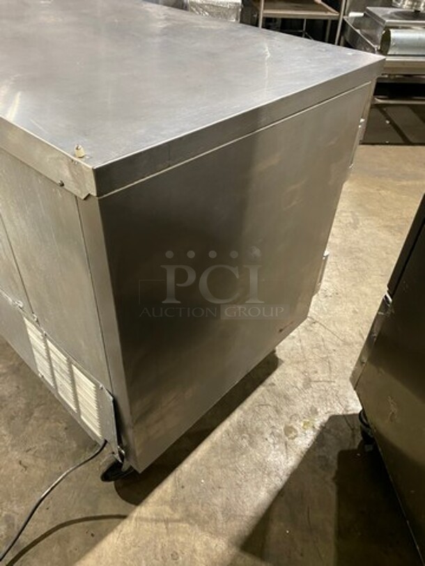 Beverage Air Commercial 2 Door Lowboy/Worktop Cooler! All Stainless Steel! On Casters! Model: WTR60A SN: 5902580 115V 60HZ 1 Phase - Image 4 of 8