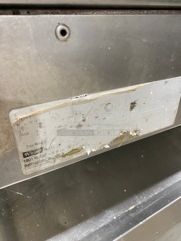 Woodstone Commercial Countertop Natural Gas Powered Flat Griddle! With Split Top! With Back & Side Splashes! All Stainless Steel! On Legs! - Image 8 of 10