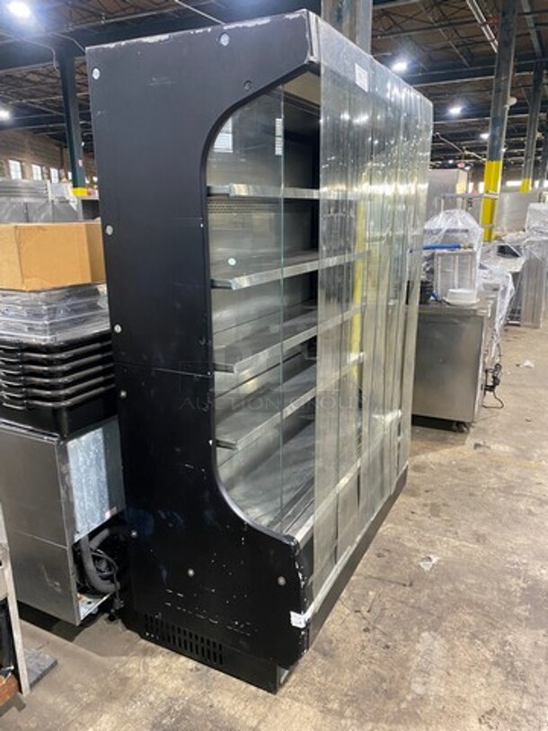 Turbo Air Commercial Refrigerated Open Grab-N-Go Case Merchandiser! With View Through Sides! With Front Cover! All Stainless Steel! Model: TOM50B SN: TOM5017X029 120V 60HZ 1 Phase - Image 3 of 7