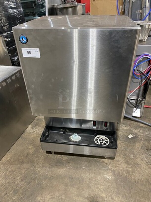 Hoshizaki Commercial Countertop Ice/Water Machine Dispenser Combo! All Stainless Steel! On Legs! Model: DCM500BAHOS SN: H04995D 115V 60HZ 1 Phase