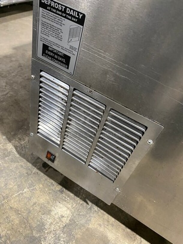 NICE! Perlick Commercial 2 Top Sliding Door Cooler! All Stainless Steel! On Casters! Model: FR48 SN: 1803022881B 115V 60HZ 1 Phase - Image 7 of 8