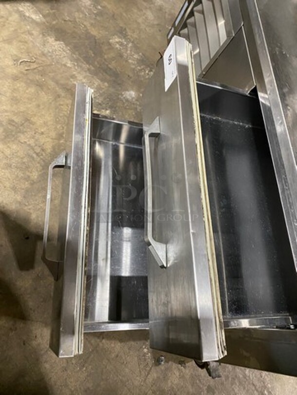 Leader Commercial 2 Drawer Chef Base/Equipment Stand! All Stainless Steel! On Casters! Model: LB48S/C SN: PU05M0037C 115V 60HZ 1 Phase - Image 5 of 7