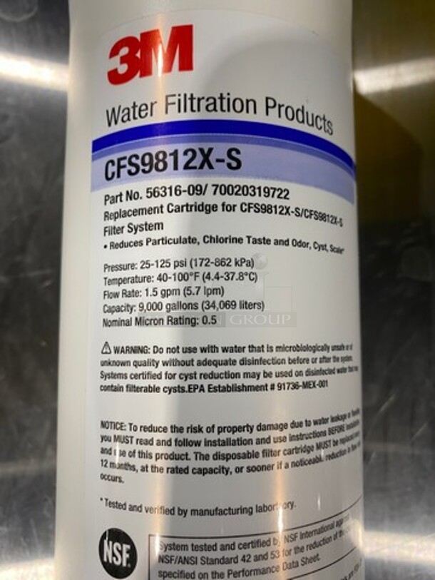 NEW! IN THE BOX! Water Filtration Replacement Cartridge! PLEASE DO RESEARCH BEFORE BIDDING! - Image 4 of 5