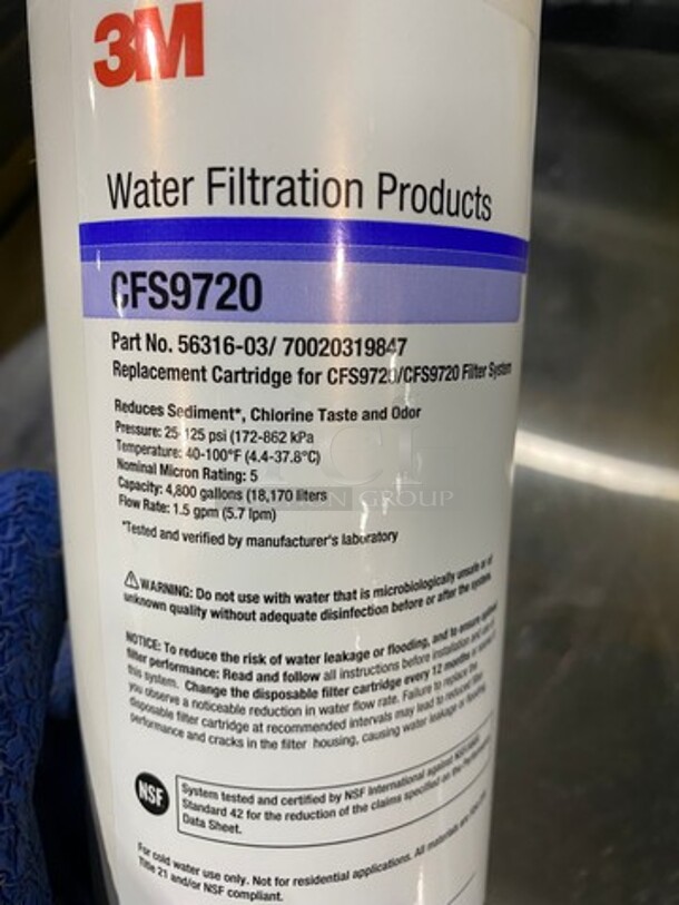NEW! IN THE BOX! Water Filtration Replacement Cartridge! PLEASE DO RESEARCH BEFORE BIDDING! - Image 5 of 5