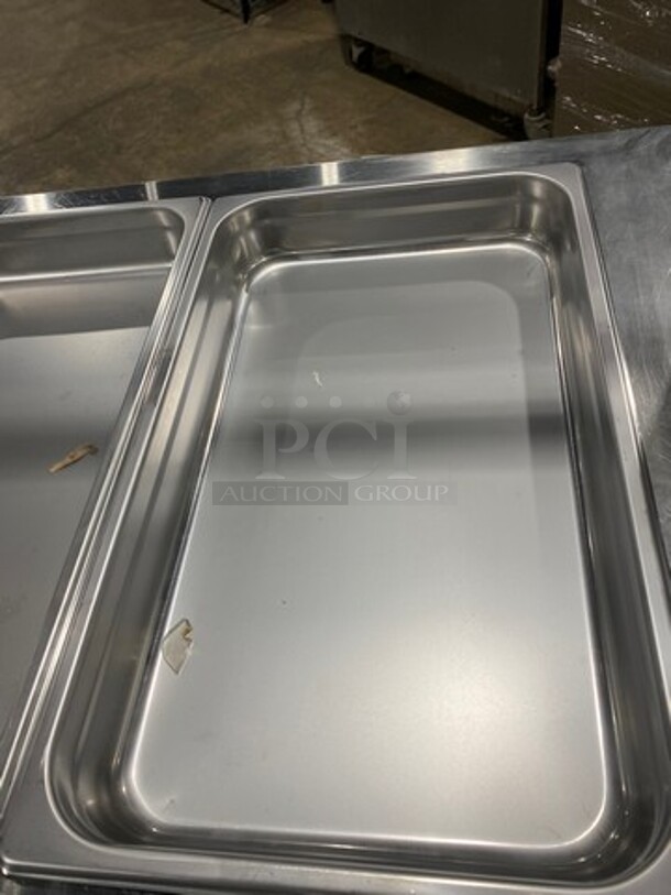 Vollrath Commercial Refrigerated Food Serving Station Counter/ Cold Pan! With Sneeze Guard! Stainless Steel Body! On Casters! Model: R38718 SN: B23700497448002 120V 60HZ 1 Phase - Image 6 of 9