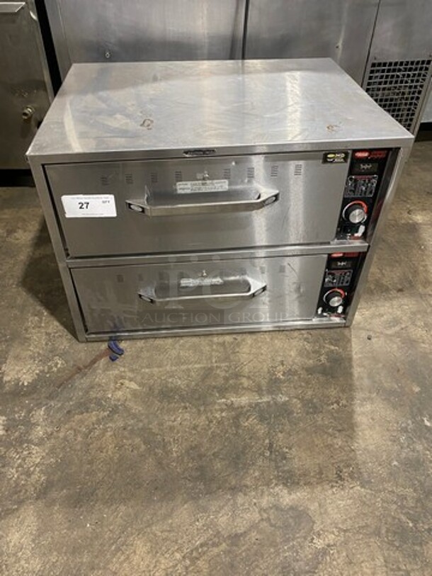 NICE! Hatco Commercial Countertop Electric Powered 2 Drawer Warmer! Solid Stainless Steel! Model: HDW2 SN: 8793151119 120V 60HZ 1 Phase - Image 1 of 9
