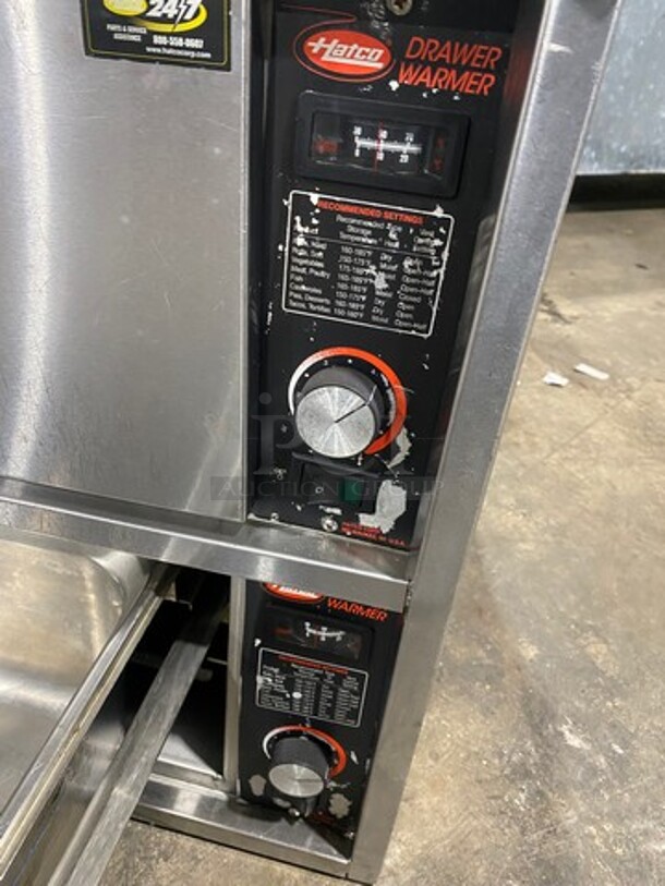 NICE! Hatco Commercial Countertop Electric Powered 2 Drawer Warmer! Solid Stainless Steel! Model: HDW2 SN: 8793151119 120V 60HZ 1 Phase - Image 8 of 9