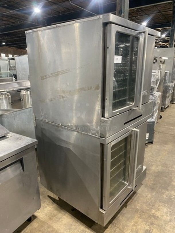 NICE! Imperial Commercial Electric Powered Heavy Duty Double Convection Oven! With One View Through Door & One Solid Door! With Metal Oven Racks! All Stainless Steel! On Casters! 2x Your Bid Makes One Unit! - Image 2 of 8