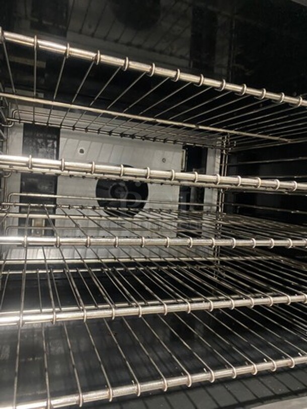 NICE! Imperial Commercial Electric Powered Heavy Duty Double Convection Oven! With One View Through Door & One Solid Door! With Metal Oven Racks! All Stainless Steel! On Casters! 2x Your Bid Makes One Unit! - Image 6 of 8
