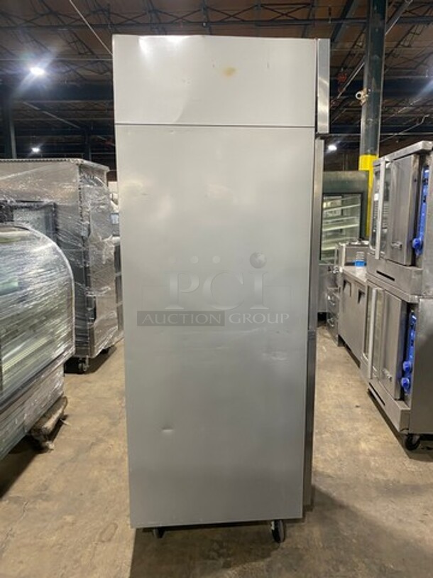 Beverage Air Commercial Single Door Reach In Freezer! With Poly Coated Racks! All Stainless Steel! On Casters! Model: HF11S SN: 12102164 115V 60HZ 1 Phase - Image 3 of 9