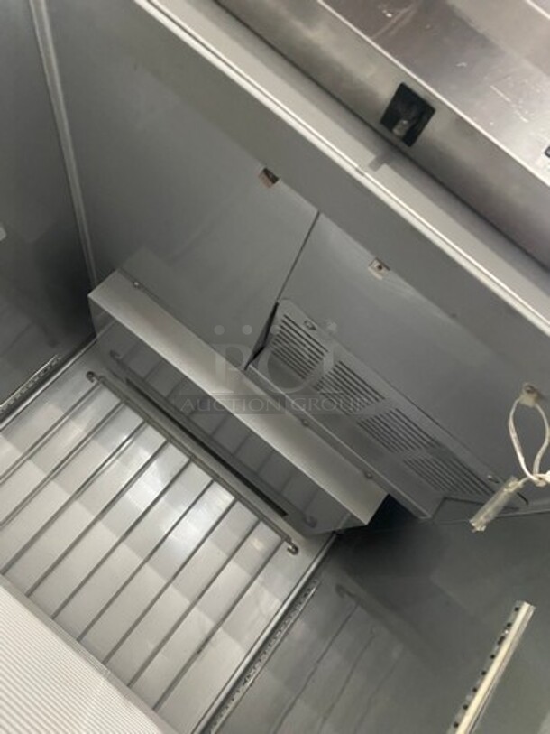 Beverage Air Commercial Single Door Reach In Freezer! With Poly Coated Racks! All Stainless Steel! On Casters! Model: HF11S SN: 12102164 115V 60HZ 1 Phase - Image 6 of 9