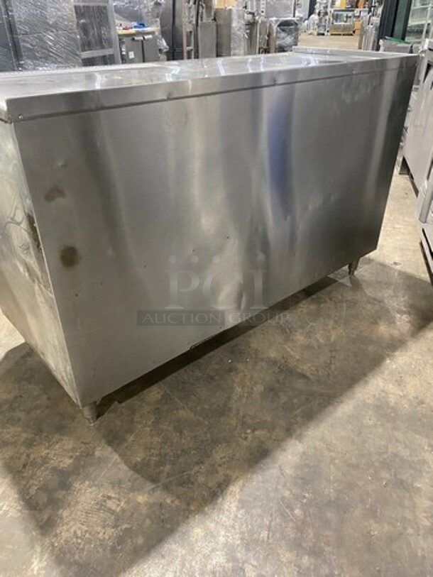 WOW! Commerical Custom Made Prep/ Worktop Counter! With Shelf Storage Underneath! All Stainless Steel! On Legs! - Image 4 of 6