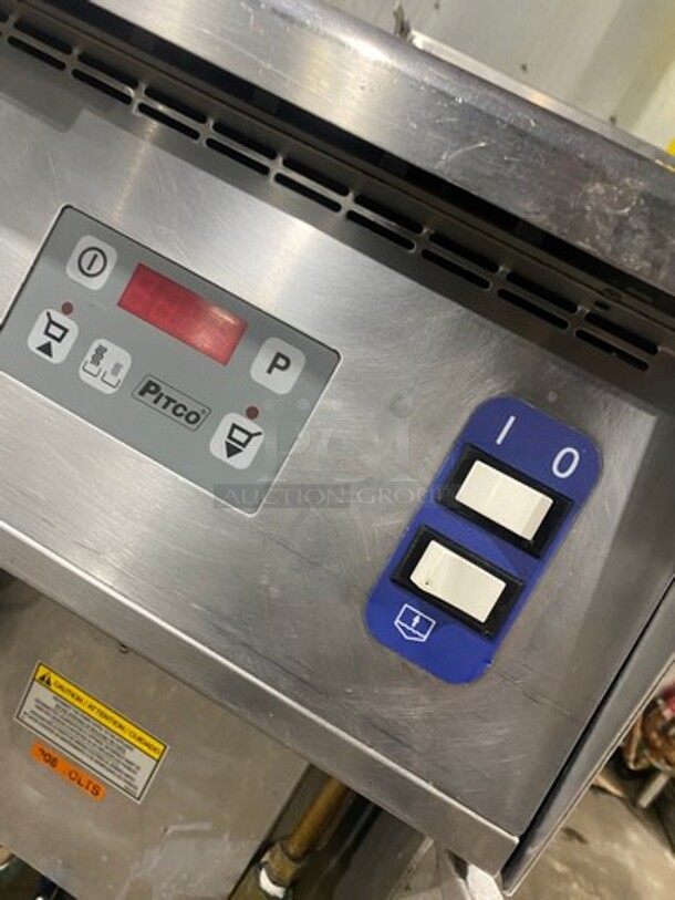NICE! Pitco Electric Powered Commercial Pasta Cooker/Rethermalizer! With Backsplash! All Stainless Steel! On Legs! Model: SRTE SN: E12EB017625 208V 60HZ 1 Phase - Image 8 of 9