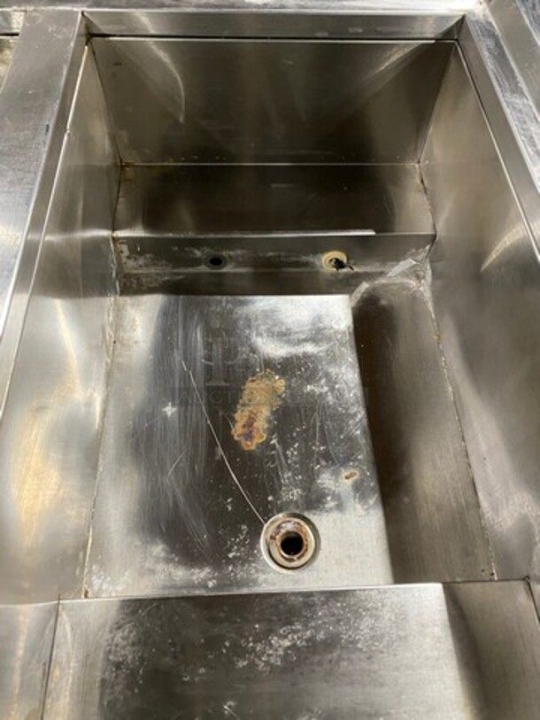 AMAZING! SCRATCH-N-DENT! Commercial Electric Powered 3 Well Steam Table! With Lowering Prep Line! With Storage Space Underneath! All Stainless Steel! On Legs! (Measurements Are With Prep Line Raised) - Image 6 of 11