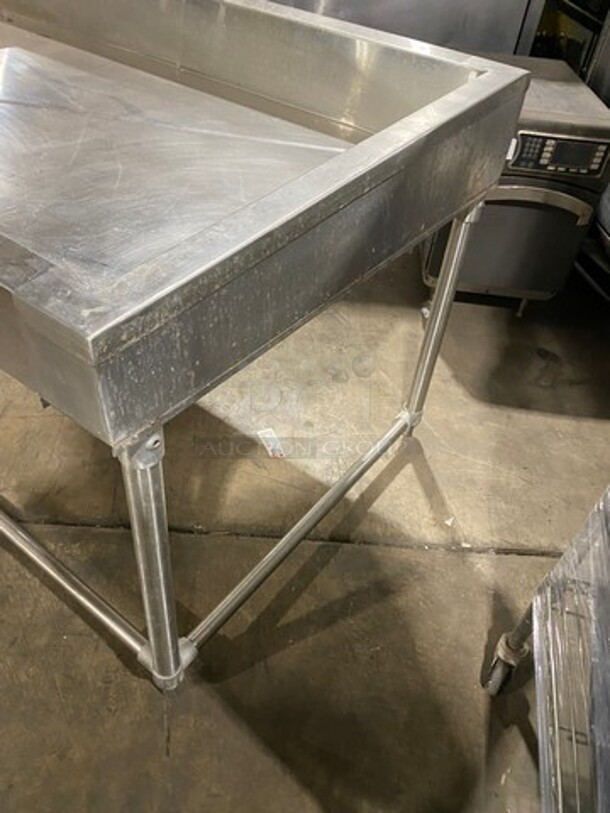 Commercial Ice Cooled Cold Pan! With Drain! All Stainless Steel! On Legs! - Image 2 of 7