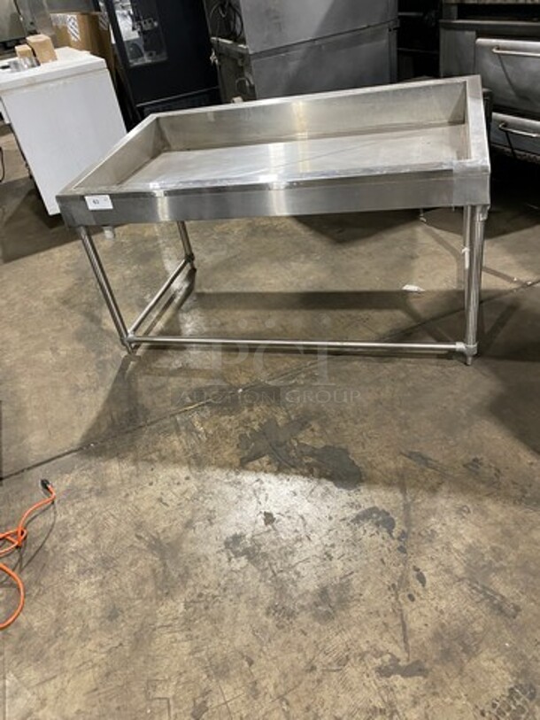 Commercial Ice Cooled Cold Pan! With Drain! All Stainless Steel! On Legs! - Image 7 of 7