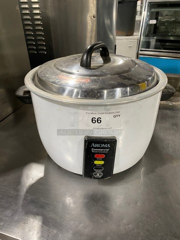 Aroma Commercial Countertop Electric Powered Rice Cooker! With Lid!