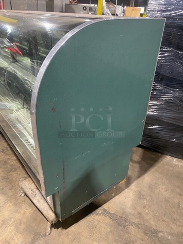 Marc Commercial Combination Dry/Refrigerated Display Case Merchandiser! With Curved Front Glass! With Sliding Rear Access Doors! Model: SPL77 120V - Image 2 of 8
