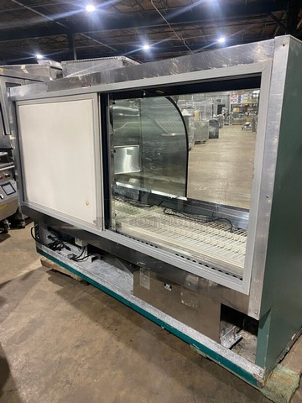 Marc Commercial Combination Dry/Refrigerated Display Case Merchandiser! With Curved Front Glass! With Sliding Rear Access Doors! Model: SPL77 120V - Image 3 of 8