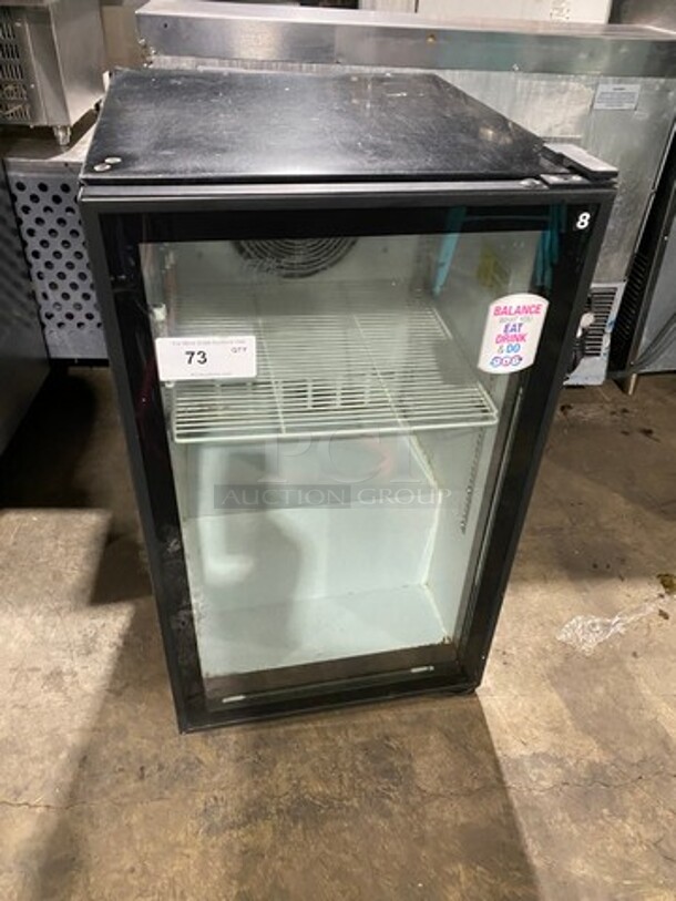 COOL! LATE MODEL! 2015 Imbera Commercial Countertop Mini Reach In Cooler Merchandiser! With View Through Door! Model: VR06CO2 SN: 265151001270 115V 60HZ 1 Phase