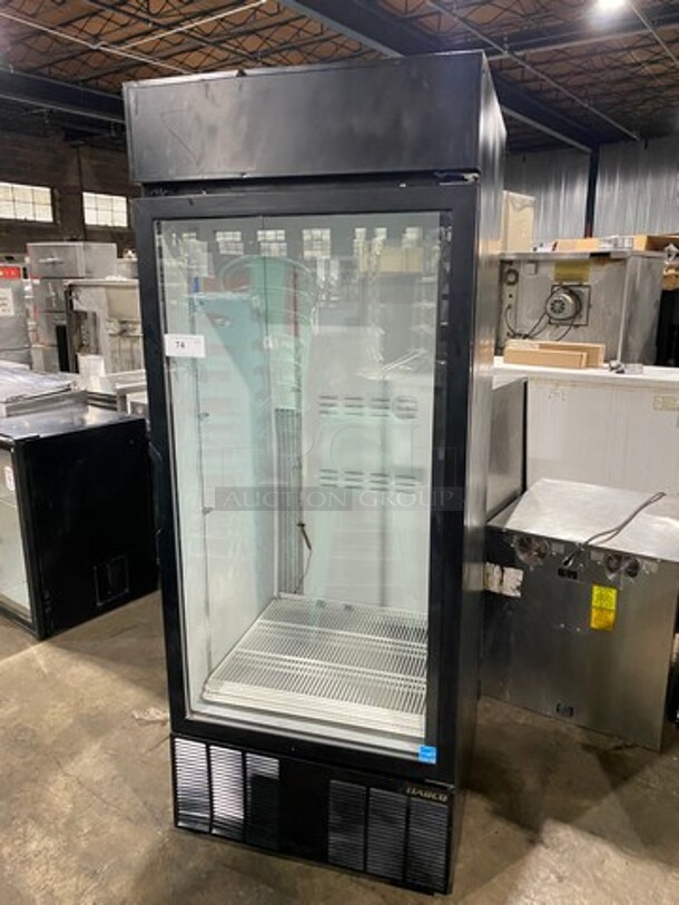 Habco Commercial Single Door Reach In Cooler! With View Through Door! Poly Coated Racks!