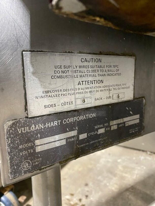 Vulcan Hart Commercial Electric Powered Tilt Skillet/Braising Pan! All Stainless Steel! On Legs! - Image 7 of 8