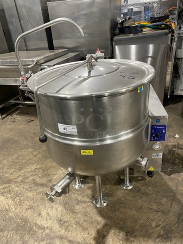 GREAT! Cleveland Range Floor Style Self-Contained Soup Kettle! All Stainless Steel! On Legs! Model: KGL40 SN: WT007907K01 - Image 1 of 11
