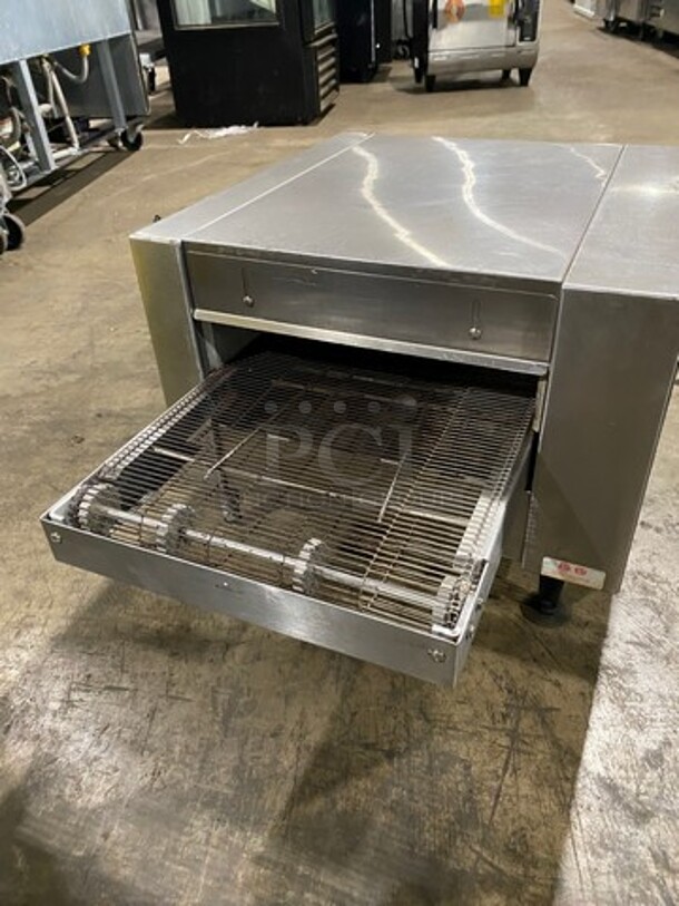 WOW! Mighty Chef Commercial Countertop Conveyor Oven! All Stainless Steel! On Small Legs! - Image 2 of 8