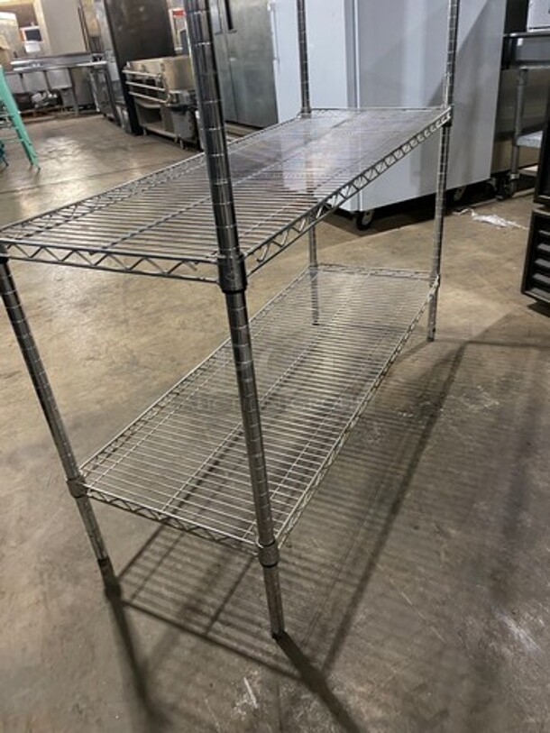 Commercial Metal 4 Tier Shelf! On Legs! BUYER MUST DISMANTLE! PCI CANNOT DISMANTLE FOR SHIPPING! PLEASE CONSIDER FREIGHT CHARGES! - Image 4 of 6