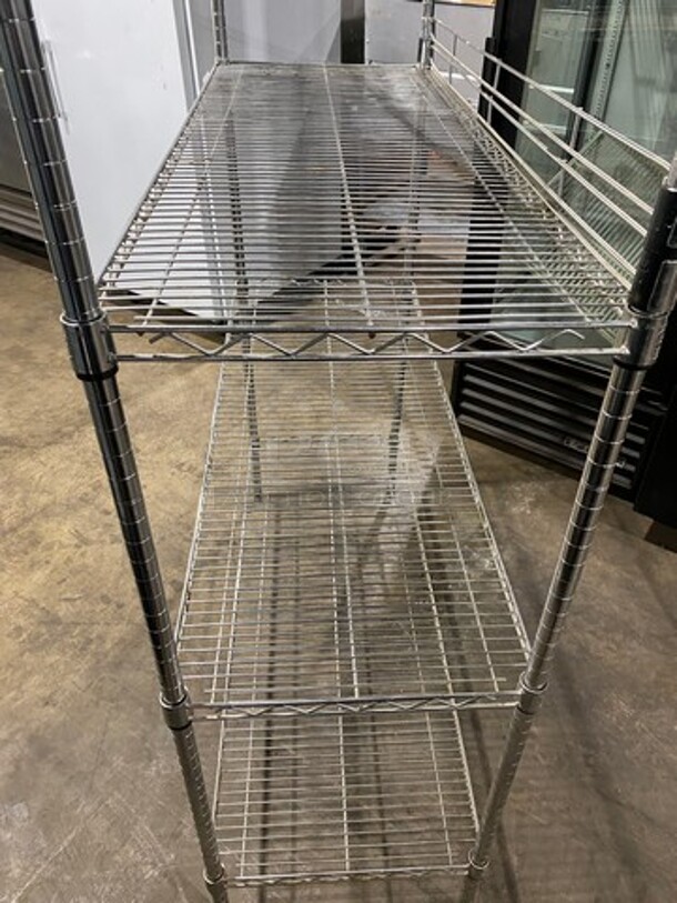 Commercial Metal 4 Tier Shelf! On Legs! BUYER MUST DISMANTLE! PCI CANNOT DISMANTLE FOR SHIPPING! PLEASE CONSIDER FREIGHT CHARGES! - Image 6 of 6