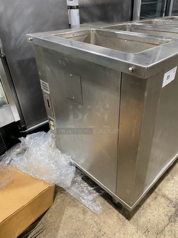 Commercial 4 Well Steam Table! With Storage Space Underneath! All Stainless Steel! On Casters! - Image 2 of 9