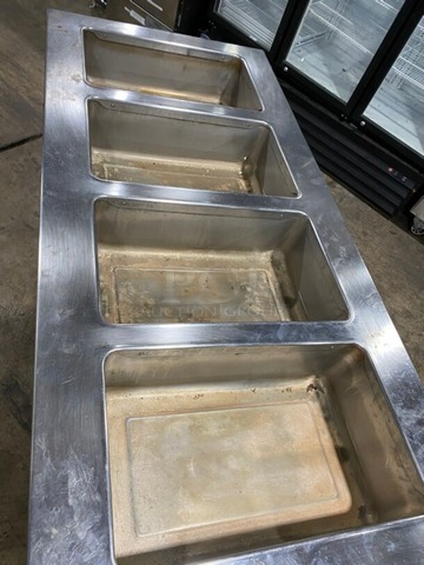 Commercial 4 Well Steam Table! With Storage Space Underneath! All Stainless Steel! On Casters! - Image 5 of 9