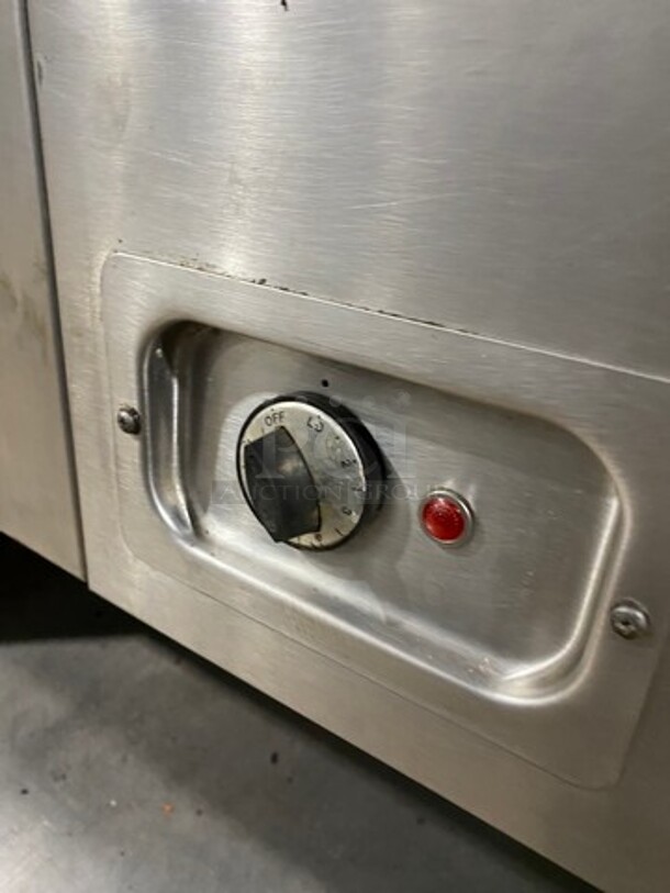 Commercial 4 Well Steam Table! With Storage Space Underneath! All Stainless Steel! On Casters! - Image 8 of 9