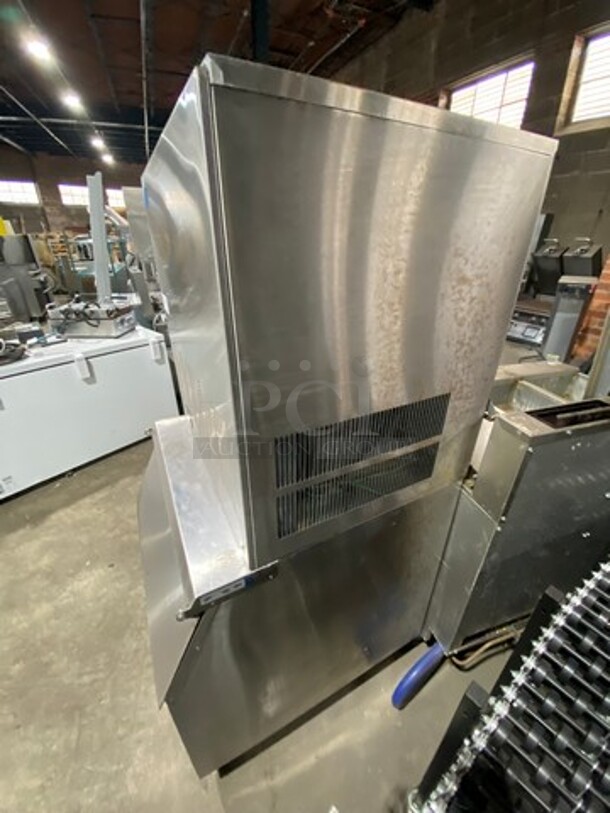 Kold Draft Commercial Ice Making Machine! On Commercial Ice Bin! All Stainless Steel! On Legs! 2x Your Bid Makes One Unit! - Image 2 of 8