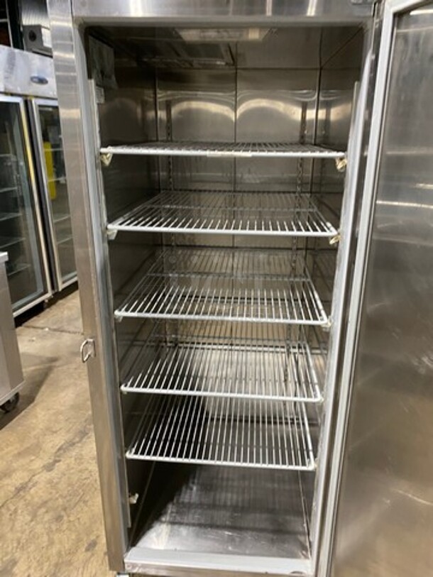 Norlake Commercial Single Door Reach In Refrigerator! With Poly Coated Racks! All Stainless Steel! On Casters! Model: NR241SSS SN: 09111289 115V 60HZ 1 Phase - Image 5 of 9