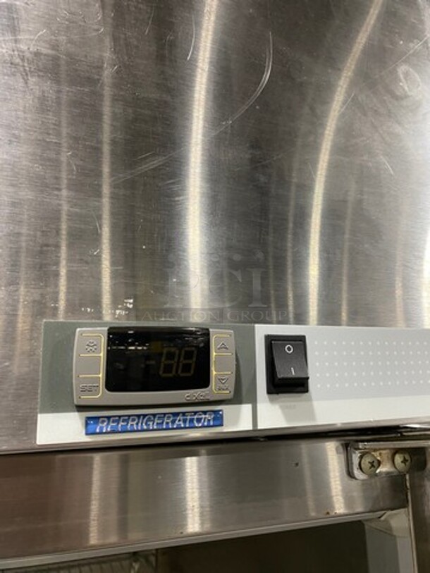 Norlake Commercial Single Door Reach In Refrigerator! With Poly Coated Racks! All Stainless Steel! On Casters! Model: NR241SSS SN: 09111289 115V 60HZ 1 Phase - Image 8 of 9