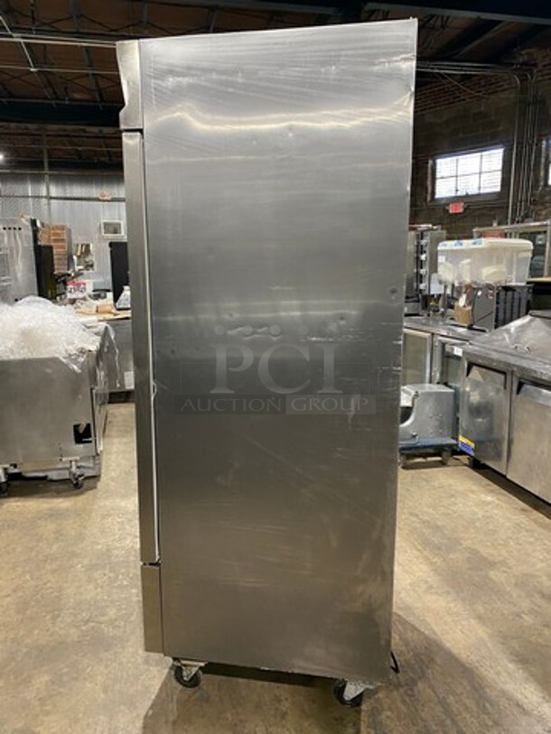 Entree Commercial Single Door Reach In Freezer! With Poly Coated Racks! All Stainless Steel! On Casters! Model: CF1 SN: 1711ENTH93113 115V 60HZ 1 Phase - Image 4 of 8