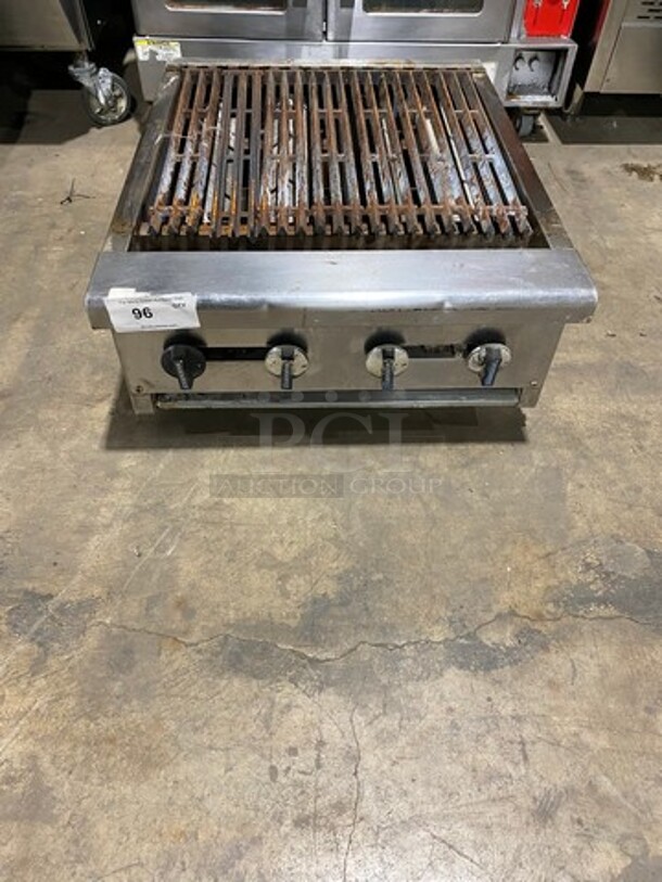 Radiance Commercial Countertop Gas Powered Char Broiler Grill! All Stainless Steel! On Legs!