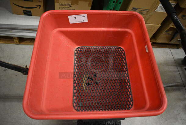 EarthWay Ev-n-spred Red Poly Walk Behind Broadcast Spreader. 21x43x32. (HS: Backroom) - Image 4 of 10