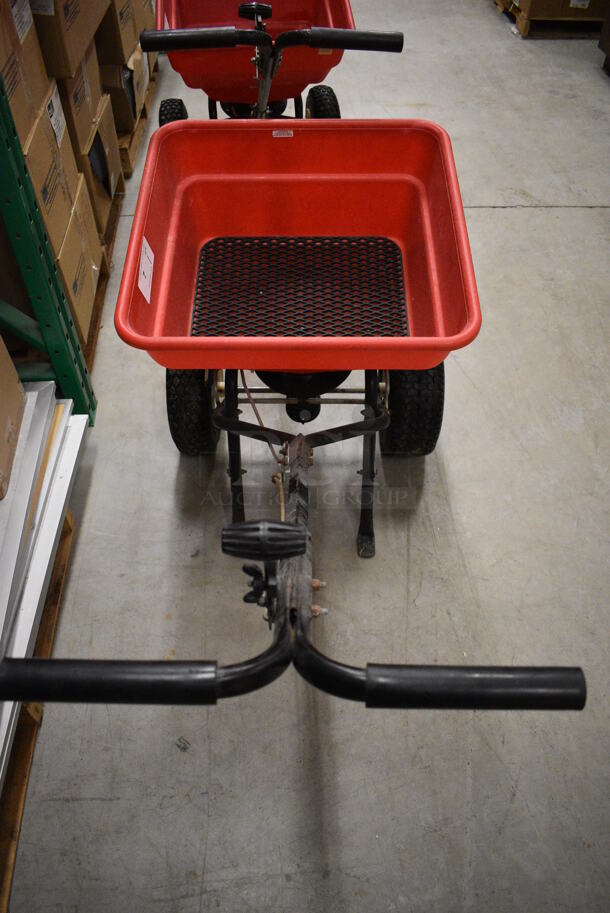 EarthWay Ev-n-spred Red Poly Walk Behind Broadcast Spreader. 21x43x32. (HS: Backroom) - Image 6 of 10