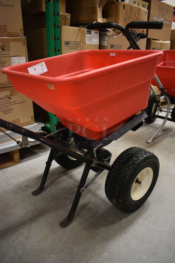 EarthWay Ev-n-spred Red Poly Walk Behind Broadcast Spreader. 21x43x32. (HS: Backroom) - Image 7 of 10