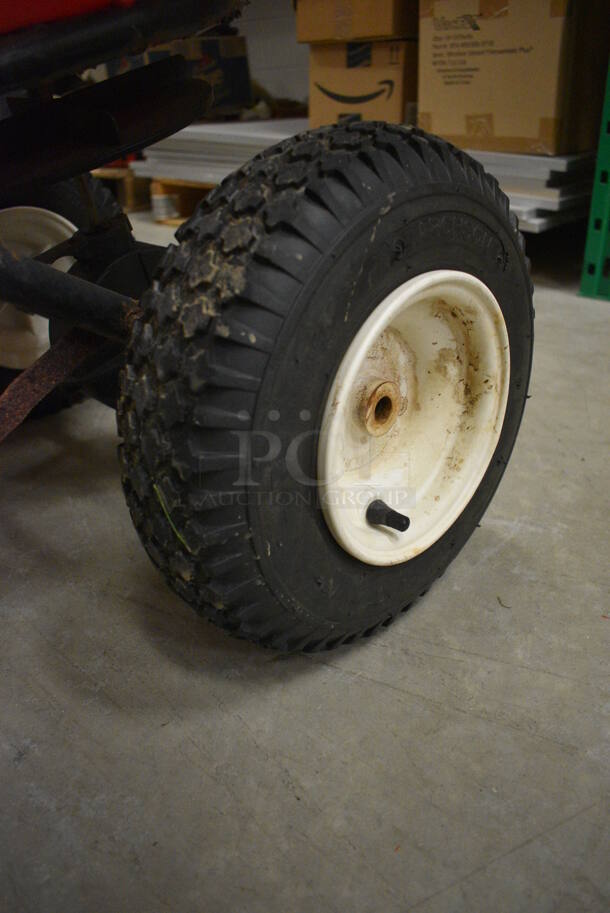 EarthWay Ev-n-spred Red Poly Walk Behind Broadcast Spreader. 21x47x36. (HS: Backroom) - Image 8 of 9