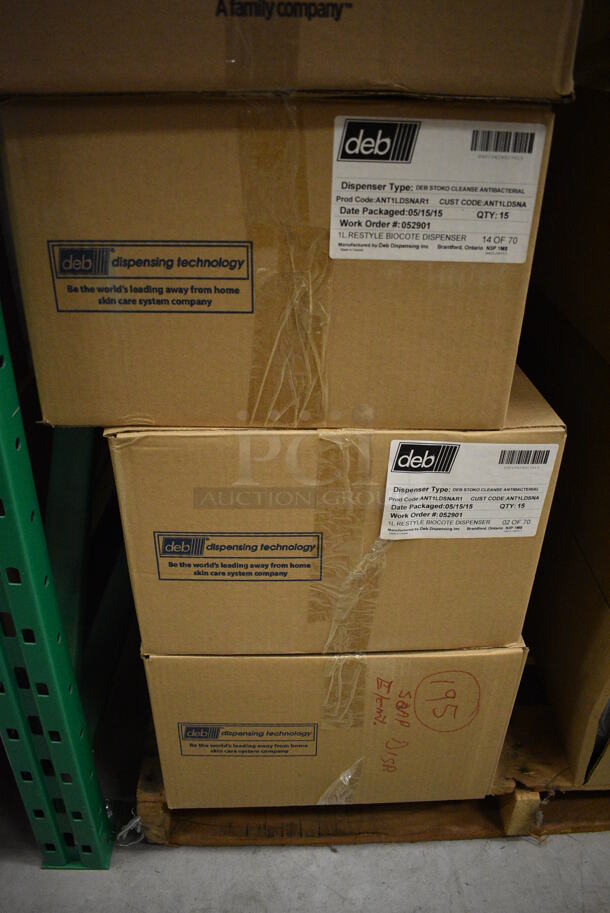 8 Boxes of 15 BRAND NEW! Various Wall Mount Soap Dispensers. 5x5x9.5. 8 Times Your Bid! (HS: Backroom) - Image 5 of 5