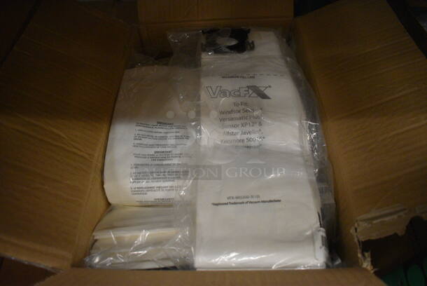 3 Boxes of 100 BRAND NEW! VacFX Vacuum Bags. 5x16.5. 3 Times Your Bid! (HS: Backroom)