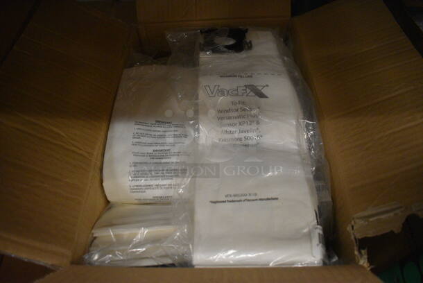 3 Boxes of 100 BRAND NEW! VacFX Vacuum Bags. 5x16.5. 3 Times Your Bid! (HS: Backroom) - Image 1 of 5