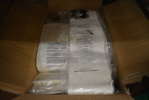 3 Boxes of 100 BRAND NEW! VacFX Vacuum Bags. 5x16.5. 3 Times Your Bid! (HS: Backroom)