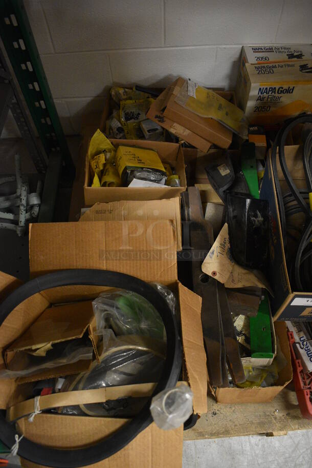 PALLET LOT OF Various Parts and Pieces For Various Units Including Scag Lawnmower and John Deere. (HS: Backroom) - Image 3 of 12