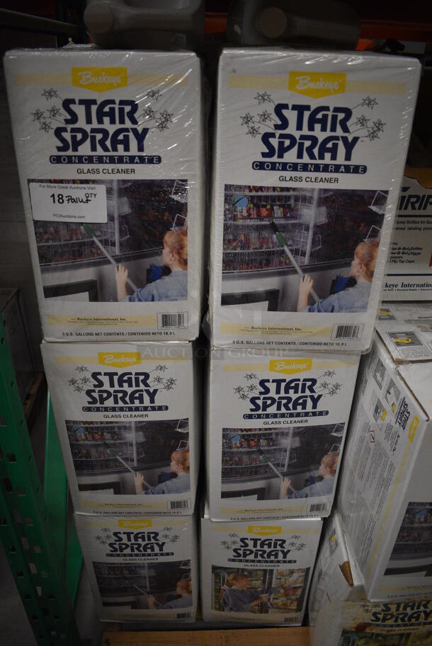 PALLET LOT Including 25 BRAND NEW Star Spray Glass Cleaner, 9 Used Star Spray Glass Cleaner and Poly Spray Bottles. Includes 9.5x9.5x16. (HS: Backroom) - Image 2 of 10